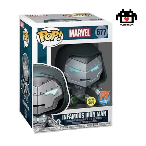 Marvel-Infamous Iron Man-677-Px-Previews Exclusive-Hobby Con-Funko Pop