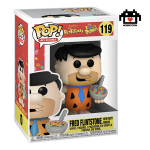 The Flintstones-Fred Flintstone-119-Hobby Con-Funko Pop