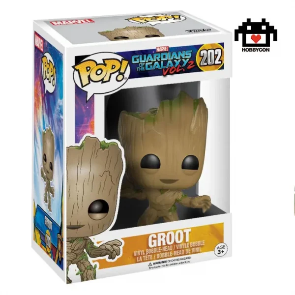 Guardians of the Galaxy- Groot-Hobby Con-Funko Pop-202