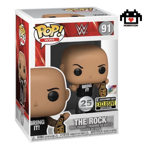WWE-The Rock-91-Hobby Con-Funko Pop-Entertainment Earth