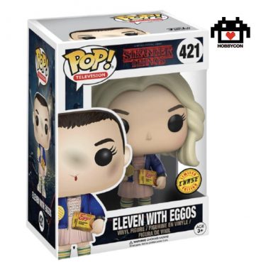 Stranger Things-Eleven con Eggos-Chase-421- Hobby Con-Funko Pop