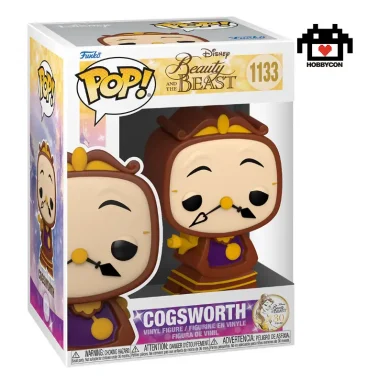 Beauty and the beast-Cogsworth-1133-Hobby Con-Funko Pop
