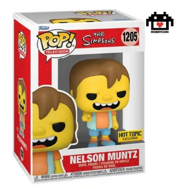 Los Simpsons-Nelson Muntz-1205-Hobby Con-Funko Pop