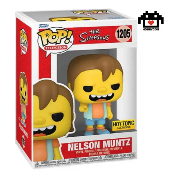 Los Simpsons-Nelson Muntz-1205-Hobby Con-Funko Pop