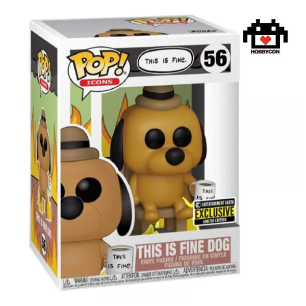 This is fine-Dog-56-Hobby Con-Funko Pop