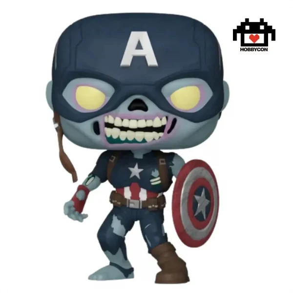 Marvel-What If-Zombie Captain America-941-Hobby Con-Funko Pop