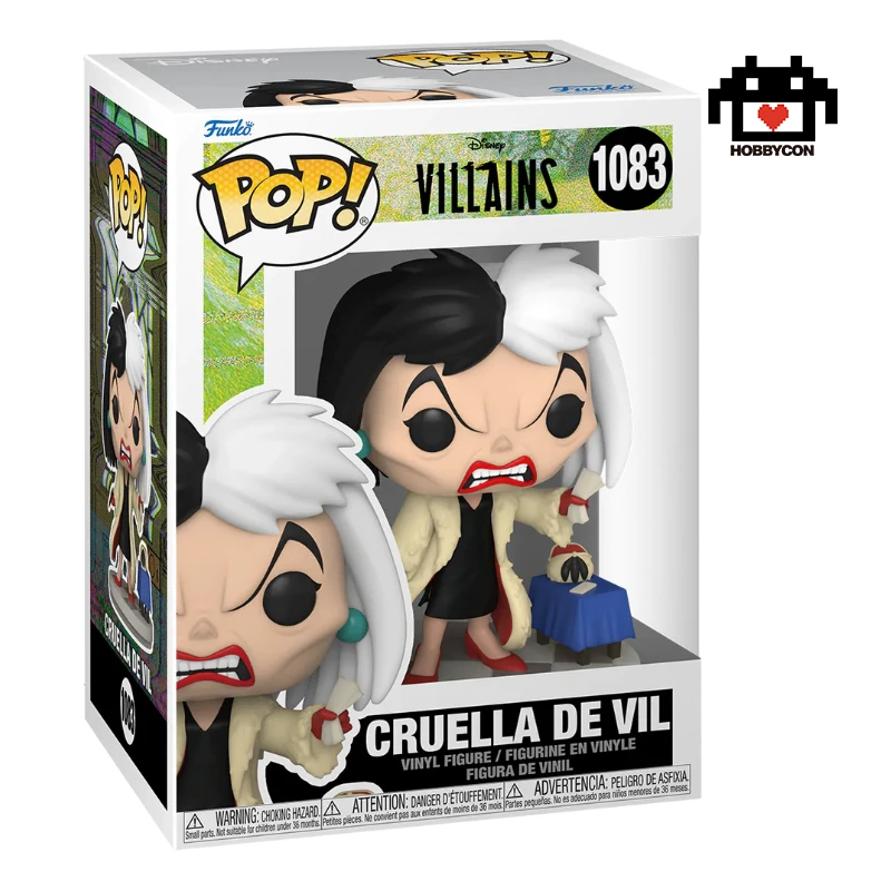 Disney Villains-Cruella de Vil-1083-Hobby Con-Funko Pop