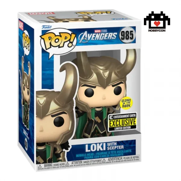 Avengers-Loki-985-Hobby Con-Funko Pop-Entertainment Earth