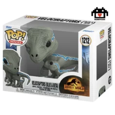 Jurassic World Dominion-Velociraptors-blue-Beta-1212-Hobby Con-Funko Pop