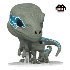 Jurassic World Dominion-Velociraptors-blue-Beta-1212-Hobby Con-Funko Pop