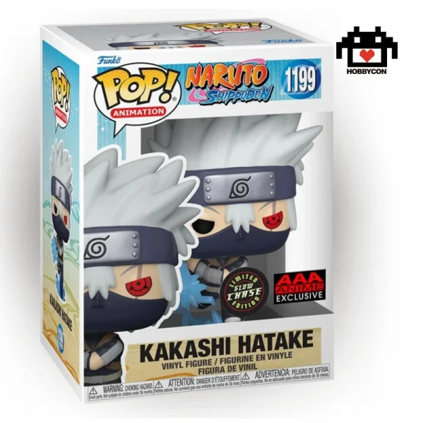 Naruto-Kakashi Hatake-Chase-1199-Hobby Con-AAA Anime Exclusive-Funko-Pop