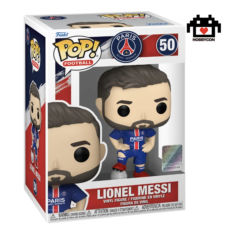 PSG-Lionel Messi-50-Hobby Con-Funko Pop