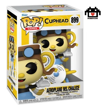 Cuphead-Aeroplane-Ms. Chalice-899-Hobby Con-Funko Pop