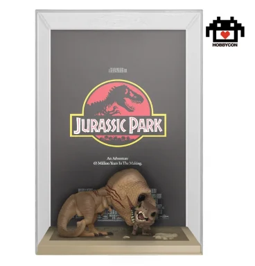 Jurassic Park-03-Tyrannosaurus Rex-Velociraptor-Hobby Con-Funko Pop