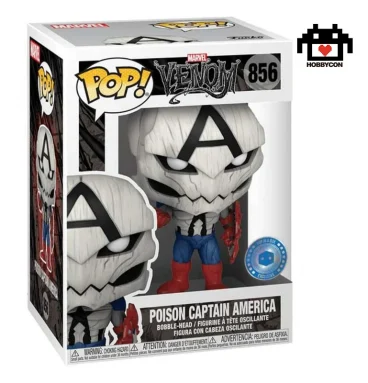 Venom-Posion Captain America-856-Hobby Con-Funko Pop-Pop in a Box