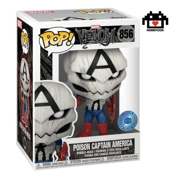 Venom-Posion Captain America-856-Hobby Con-Funko Pop-Pop in a Box