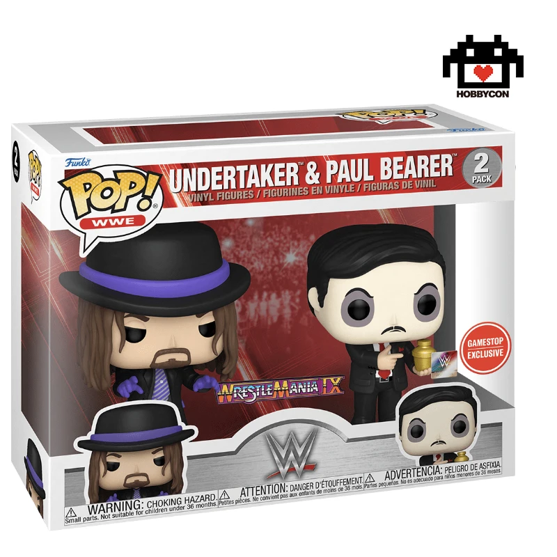 WWE-Undertaker y Paul Bearer-Hobby Con-Funko Pop