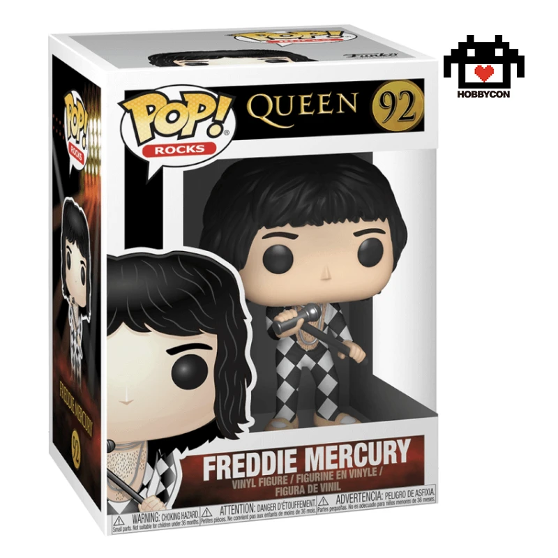 Queen-Freddie Mercury-92-Hobby Con-Funko Pop