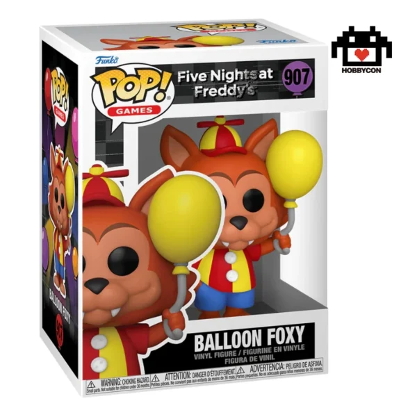 Five Nights At Freddys-Balloon Foxy-907-Hobby Con-Funko Pop
