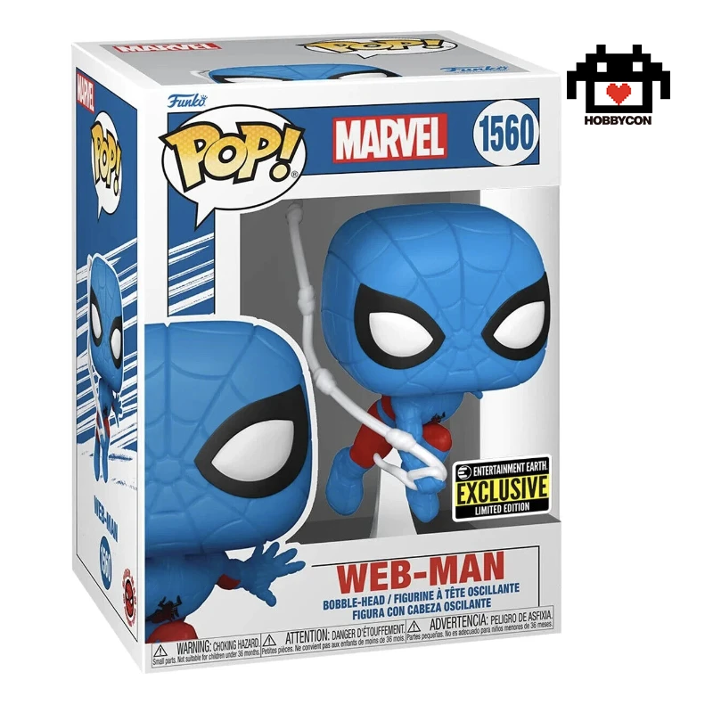 Spider-Man-Web Man-1560-Entertainment Erath-Hobby Con-Funko Pop