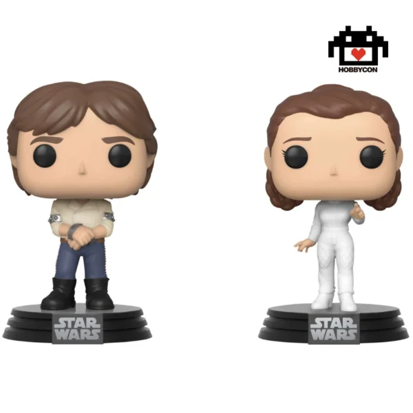Star Wars The Empire Strikes Back-Han Solo-Princess Leia-2-Hobby Con-Funko Pop