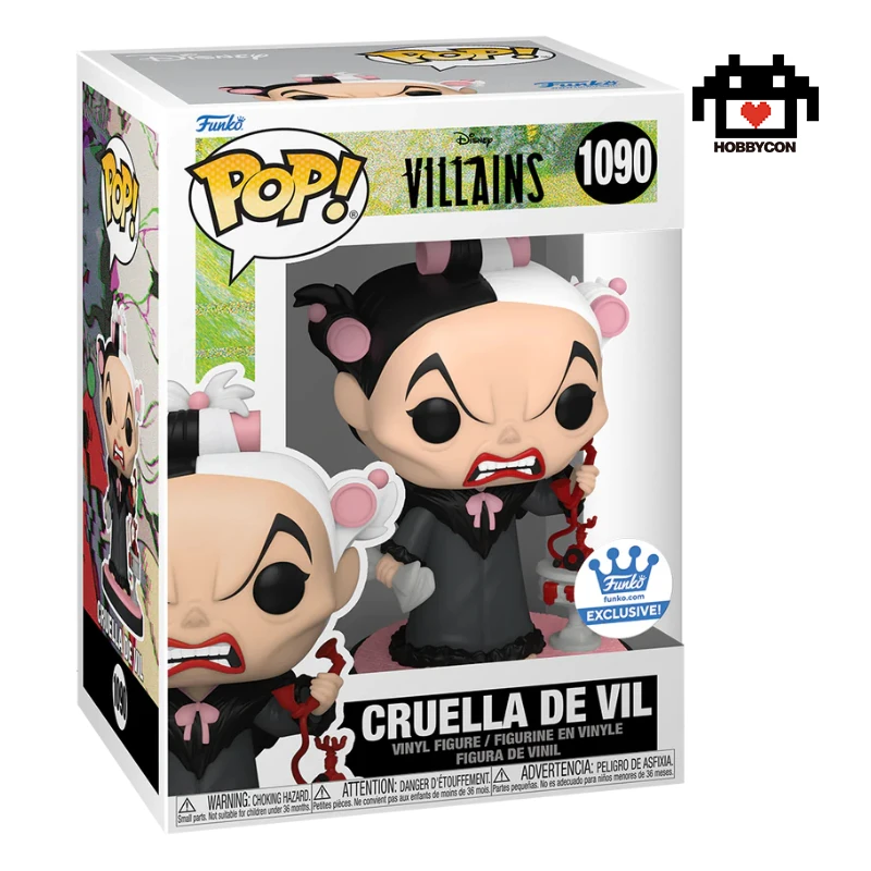 Disney Villains-Cruella De Vil-1090-Hobby Con-Funko Pop