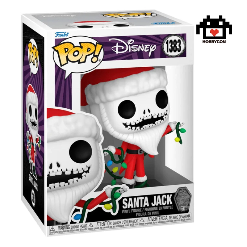 El Extraño Mundo de Jack-Santa Jack-1383-Hobby Con-Funko Pop