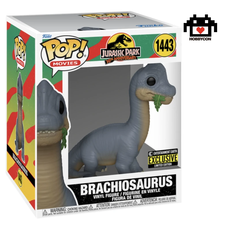 Jurassic Park-Brachiosaurus-1443-Hobby Con-Funko Pop-Entertainmen Earth