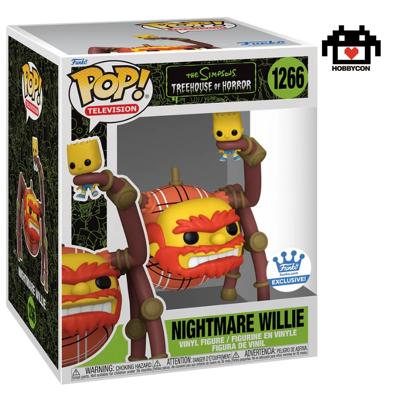 Los Simpsons-Nightmare Willie-Bart-1266-Hobby Con-Funko Pop