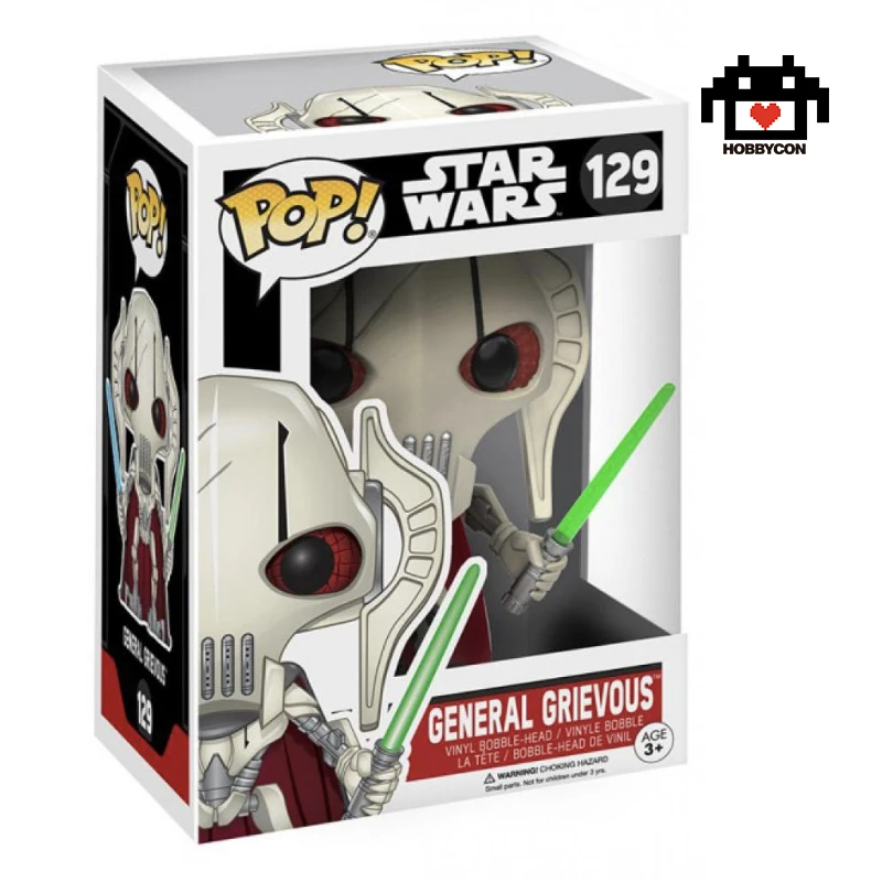 Star Wars-General Grievous-129-Hobby Con-Funko Pop- W Exclusive
