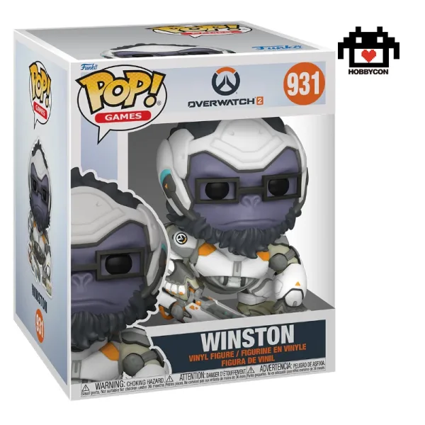 Funko Pop! Vinile: Overwatch - Winston, Figura Da Collezione 15 Cm, Confezione Originale