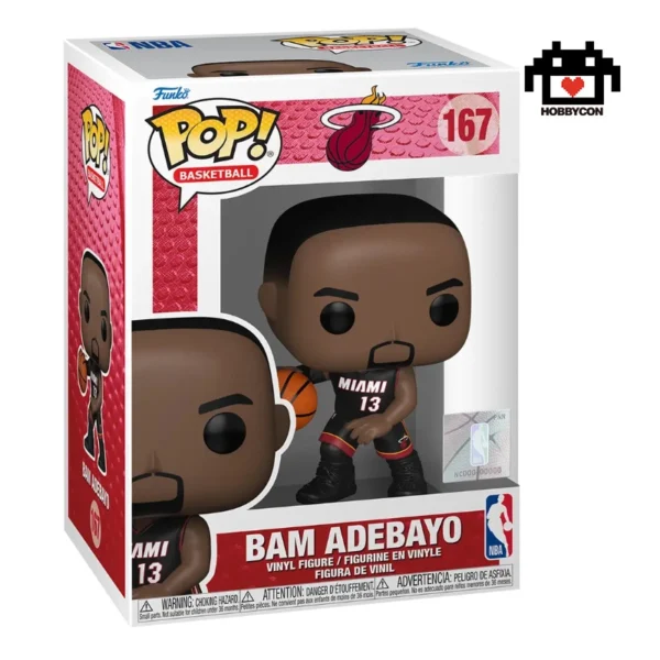 NBA-Miami Heat-Bam Adebayo-167-Hobby Con-Funko Pop