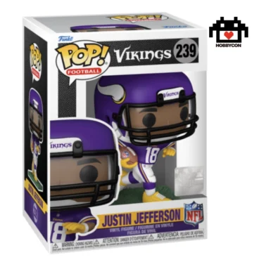 NFL-Vikings-Justin Jefferson-239-Hobby Con-Funko Pop