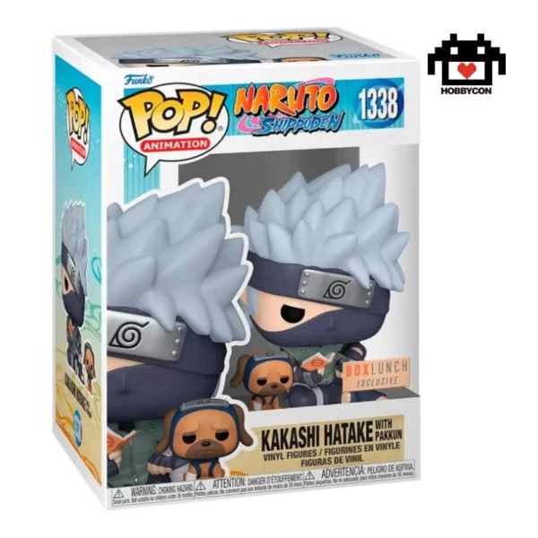 Naruto-Kakashi Hatake-Pakkun-1338-Hobby Con-Funko Pop