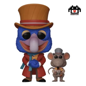 The Muppet Christmas-Carol-Charles Dickens con Rizzo-1456-Hobby Con-Funko Pop