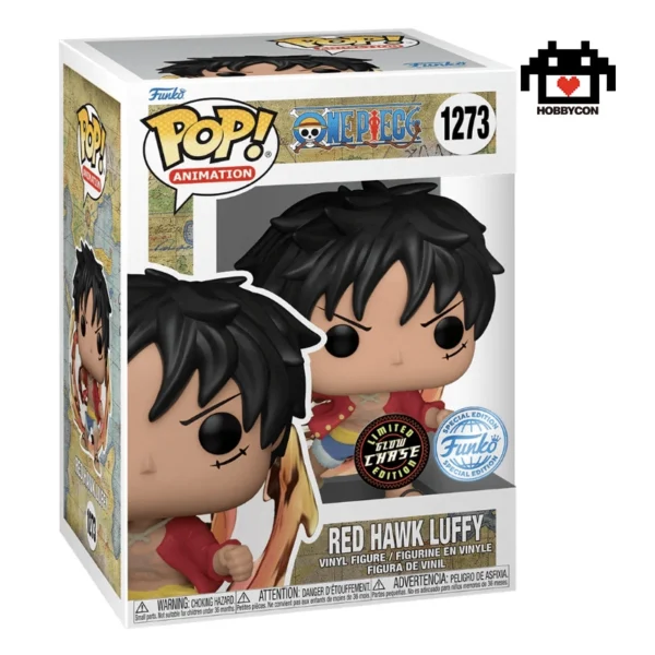 One Piece-Red Hawk Luffy-1273-Hobby Con-Funko Pop-Special Edition
