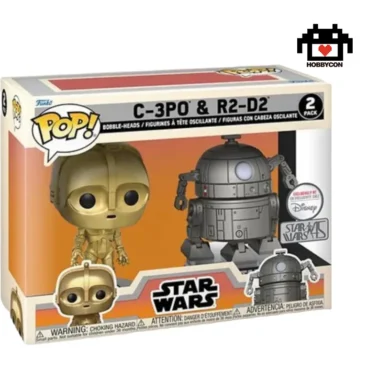 Star Wars-C-3PO-R2-D2-Hobby Con-Funko Pop