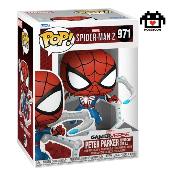 Spider-Man 2-Gamerverse-Peter Parker-971-Hobby Con-Funko Pop