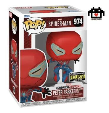 Spider-Man-Gamer Verse-Peter Parker-974-Hobby Con-Funko Pop-Entertainment Earth
