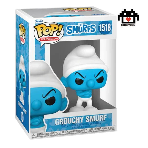 The Smurfs-Grouchy Smurf-1518-Hobby Con-Funko Pop