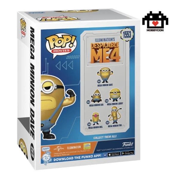 Despicable Me 4-Mega Minion Dave-1553-Hobby Con-Funko Pop