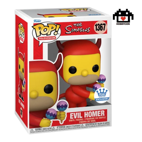 Los Simpsons-Evil Homer-1367-Hobby Con-Funko Pop