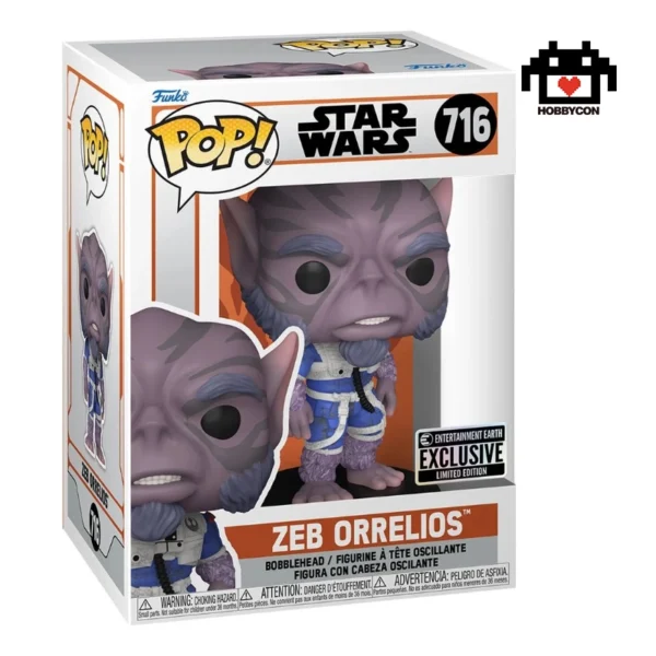 Star Wars-The Mandalorian-Zeb Orrelios-716-Entertainmente Earth-Hobby Con-Funko Pop