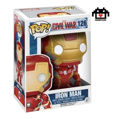 Captain America-Civil War-Iron Man-126-Hobby Con-Funko Pop