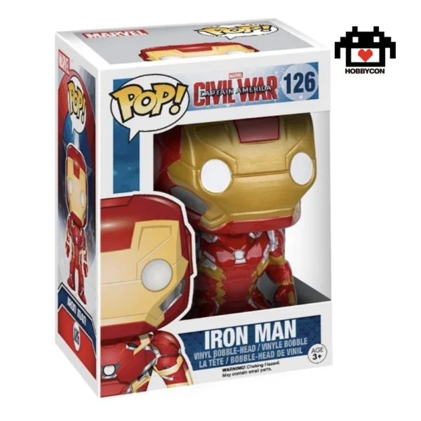 Captain America-Civil War-Iron Man-126-Hobby Con-Funko Pop