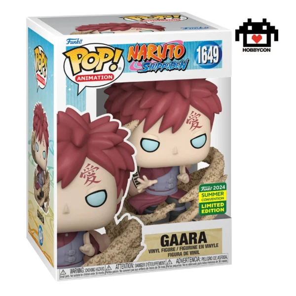 Naruto Shippuden-Gaara-1649-Hobby Con-Funko Pop-Summer Convention 2024