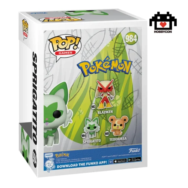 Pokemon-Sprigatito-984-Hobby Con-Funko Pop