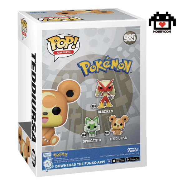 Pokemon-Teddiurse-985-Hobby Con-Funko Pop