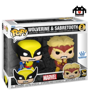 Wolverine-Sabretooth-Hobby Con-Funko Pop