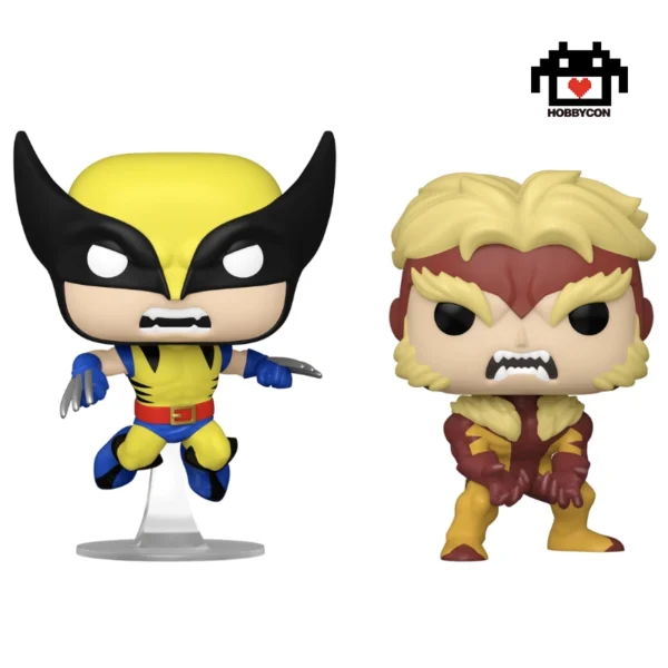 Wolverine-Sabretooth-Hobby Con-Funko Pop